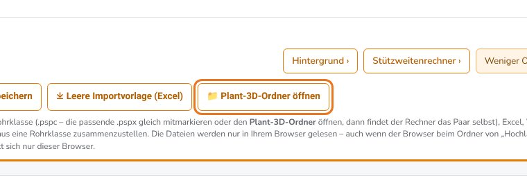 „Plant-3D-Ordner öffnen“ (unter Mehr Optionen)