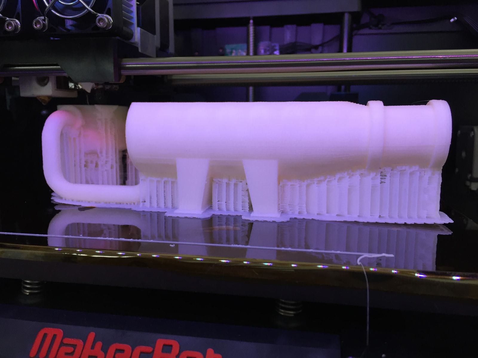 Our 3D printer in action