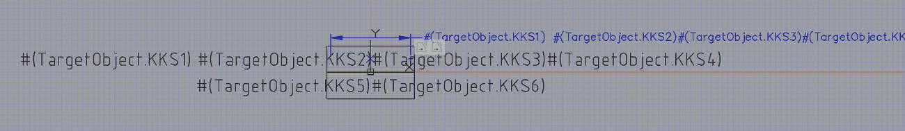 Beschriftungsblock mit KKS-Attributen