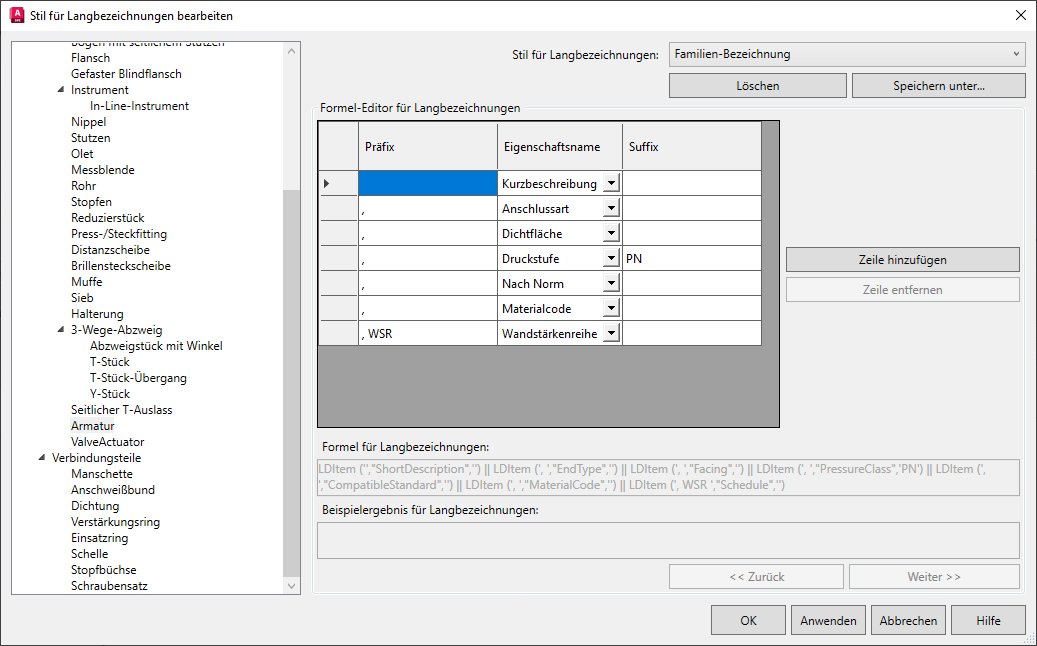 Bestelltexte nach DIN 21057