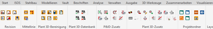 Registerkarte ASEING in Plant 3D