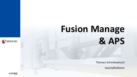 Titelfolie Fusion Manage & APS