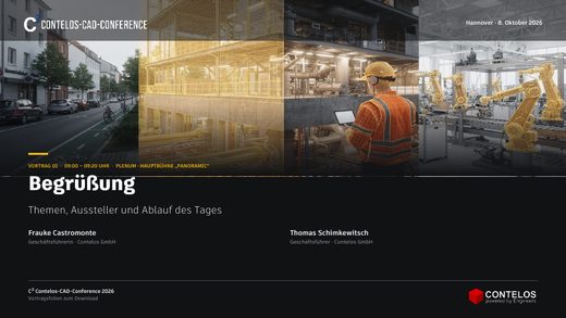 Diapositiva de portada Bienvenida y desarrollo del evento