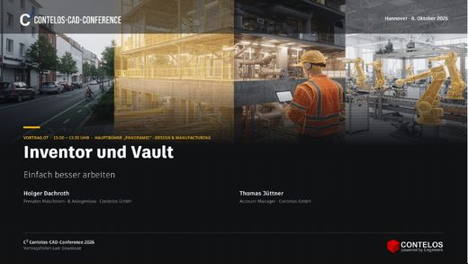 Diapositiva de portada Inventor y Vault